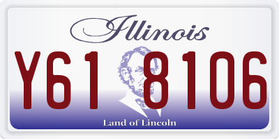 IL license plate Y618106