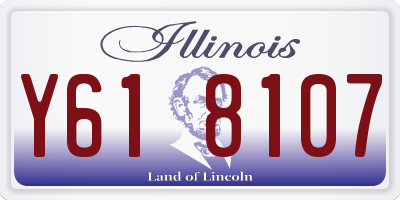 IL license plate Y618107