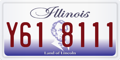 IL license plate Y618111