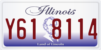 IL license plate Y618114