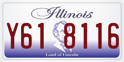 IL license plate Y618116