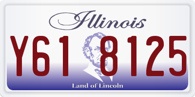 IL license plate Y618125