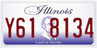 IL license plate Y618134