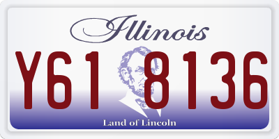 IL license plate Y618136