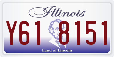 IL license plate Y618151