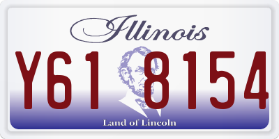 IL license plate Y618154