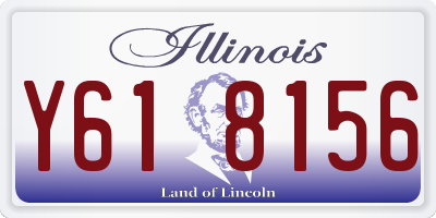 IL license plate Y618156