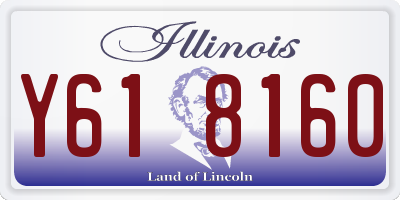 IL license plate Y618160