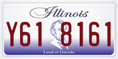 IL license plate Y618161