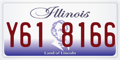 IL license plate Y618166