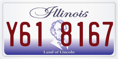 IL license plate Y618167