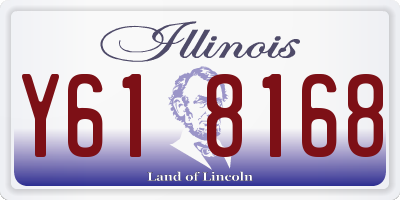 IL license plate Y618168