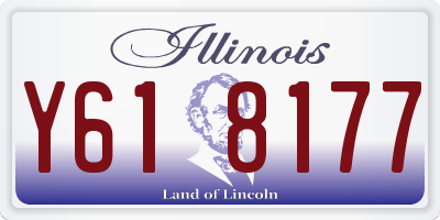 IL license plate Y618177