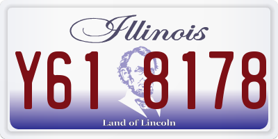 IL license plate Y618178