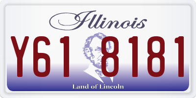 IL license plate Y618181