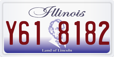 IL license plate Y618182