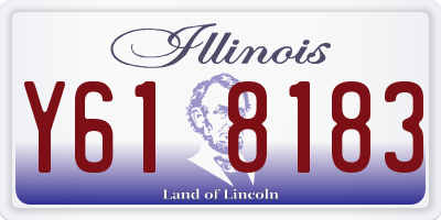 IL license plate Y618183