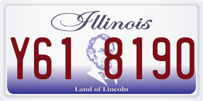 IL license plate Y618190