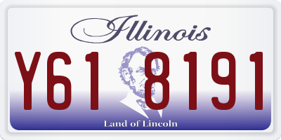 IL license plate Y618191