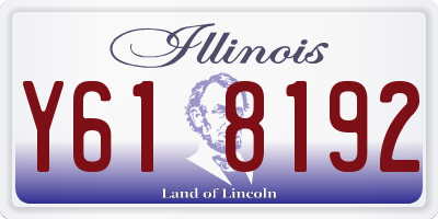 IL license plate Y618192