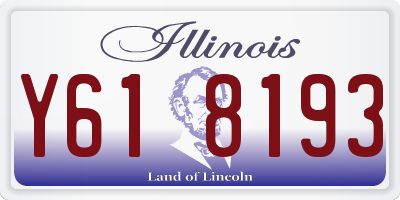 IL license plate Y618193