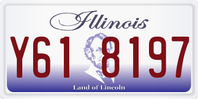 IL license plate Y618197
