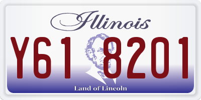 IL license plate Y618201