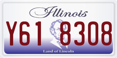 IL license plate Y618308