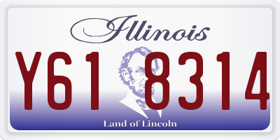 IL license plate Y618314