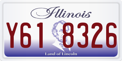 IL license plate Y618326