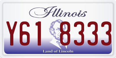 IL license plate Y618333