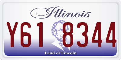 IL license plate Y618344