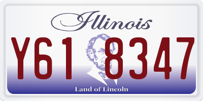 IL license plate Y618347