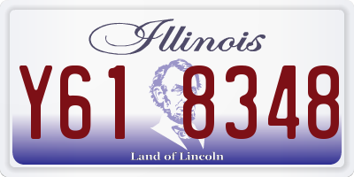 IL license plate Y618348