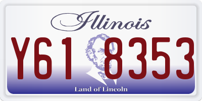 IL license plate Y618353