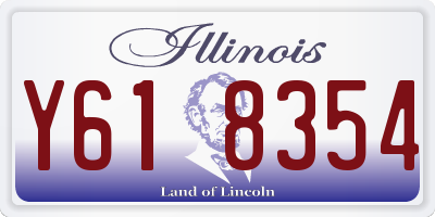 IL license plate Y618354