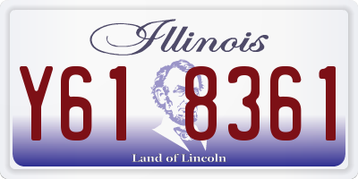 IL license plate Y618361