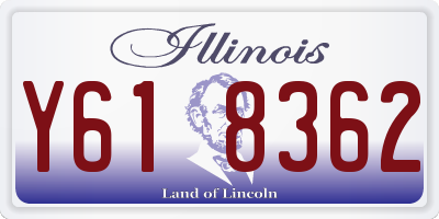 IL license plate Y618362