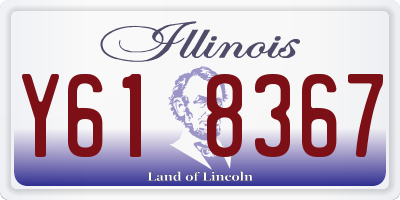 IL license plate Y618367