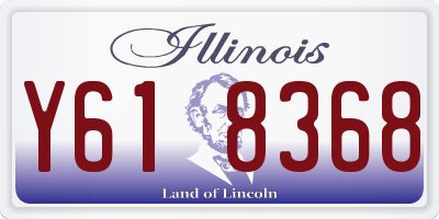 IL license plate Y618368