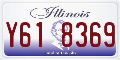 IL license plate Y618369