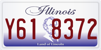 IL license plate Y618372