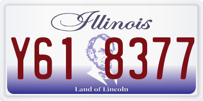 IL license plate Y618377