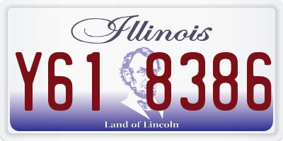 IL license plate Y618386