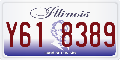 IL license plate Y618389