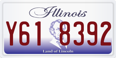 IL license plate Y618392