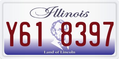 IL license plate Y618397