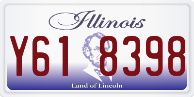 IL license plate Y618398