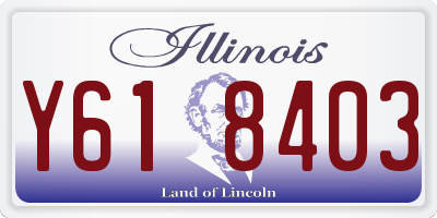 IL license plate Y618403