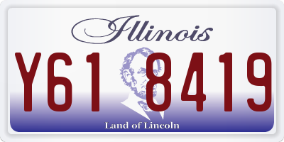 IL license plate Y618419